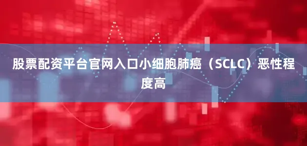 股票配资平台官网入口小细胞肺癌（SCLC）恶性程度高